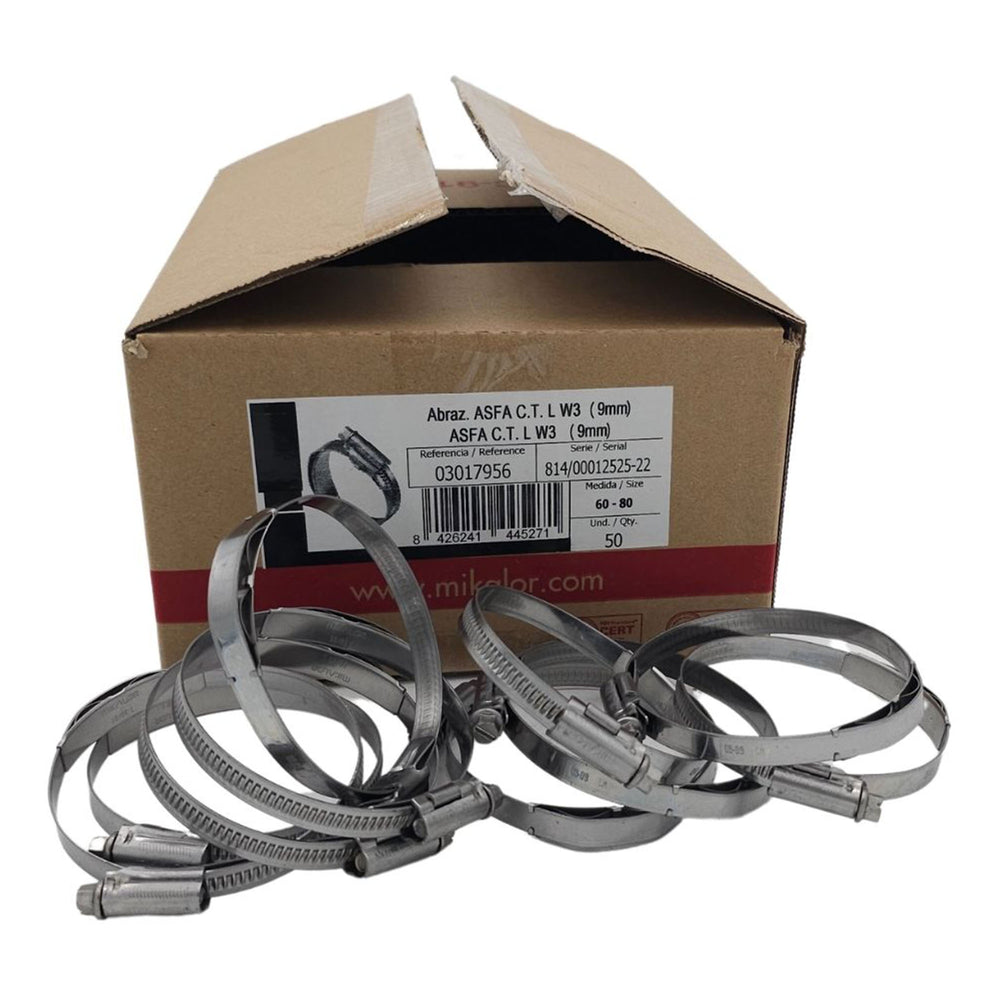 Mikalor ASFA "L" 9mm Constant Tension Worm-Drive Clamp (W3)