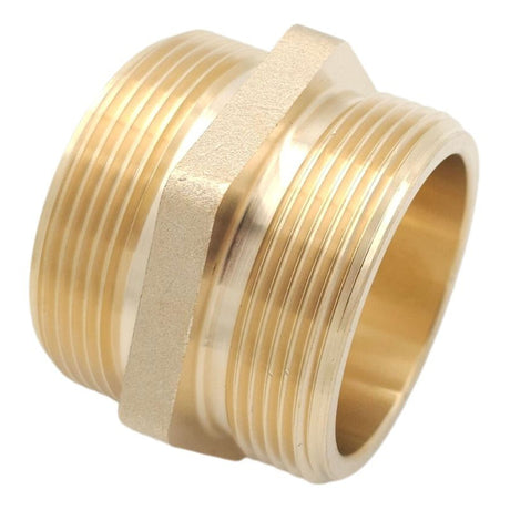 BSP Male to Male Hex Nipple (Brass)