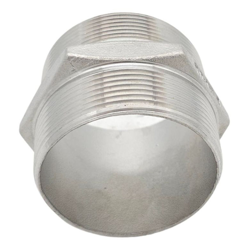 BSP Male to BSP Male Hex Nipple (Stainless Steel)