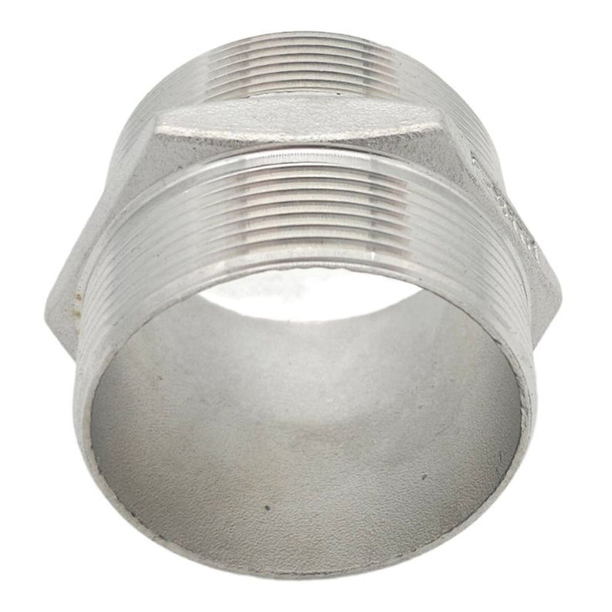 BSP Male to BSP Male Hex Nipple (Stainless Steel)
