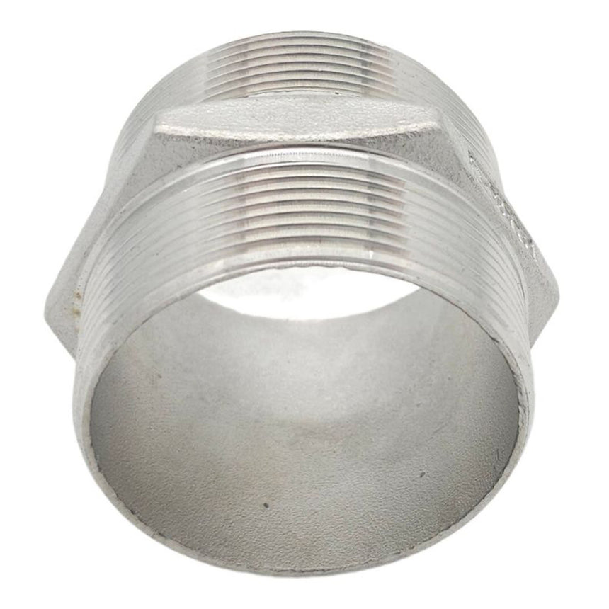 BSP Male to Male Hex Nipple (Stainless Steel)