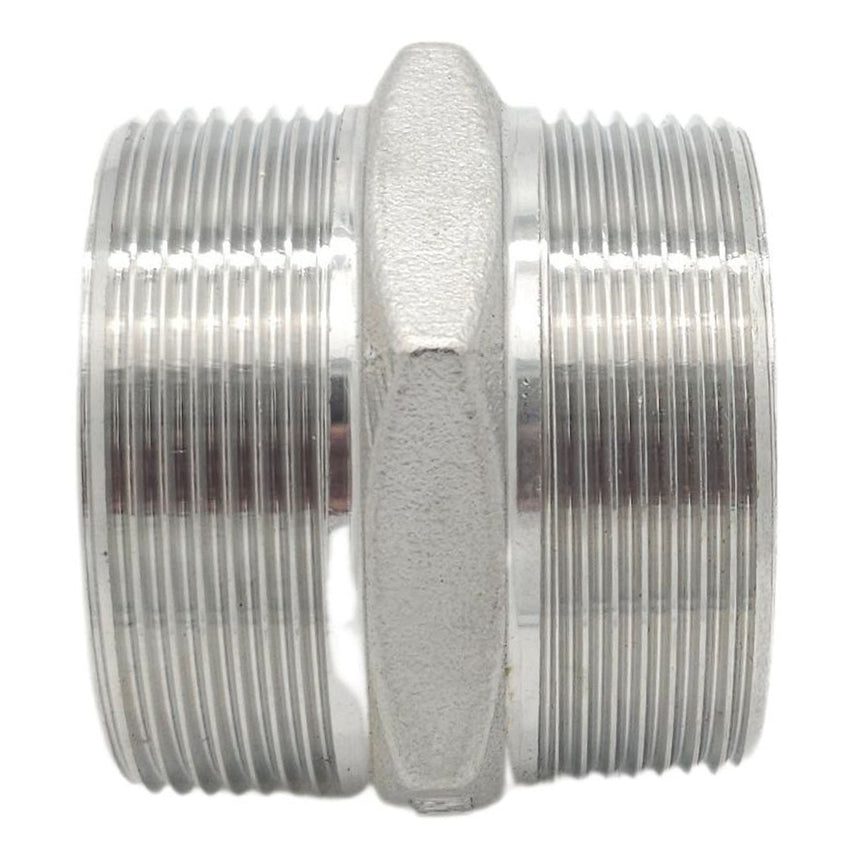 BSP Male to BSP Male Hex Nipple (Stainless Steel)