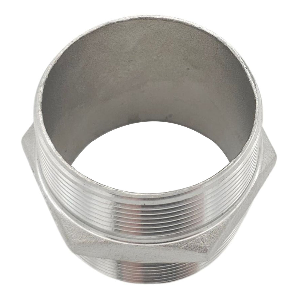 BSP Male to BSP Male Hex Nipple (Stainless Steel)