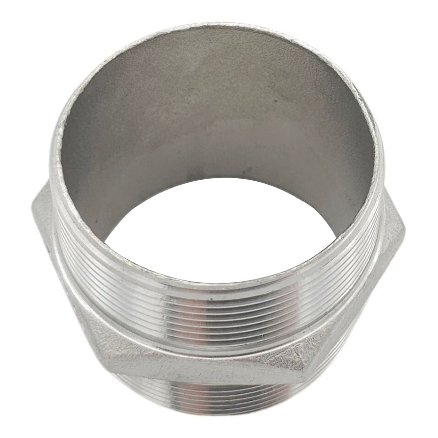 BSP Male to BSP Male Hex Nipple (Stainless Steel)