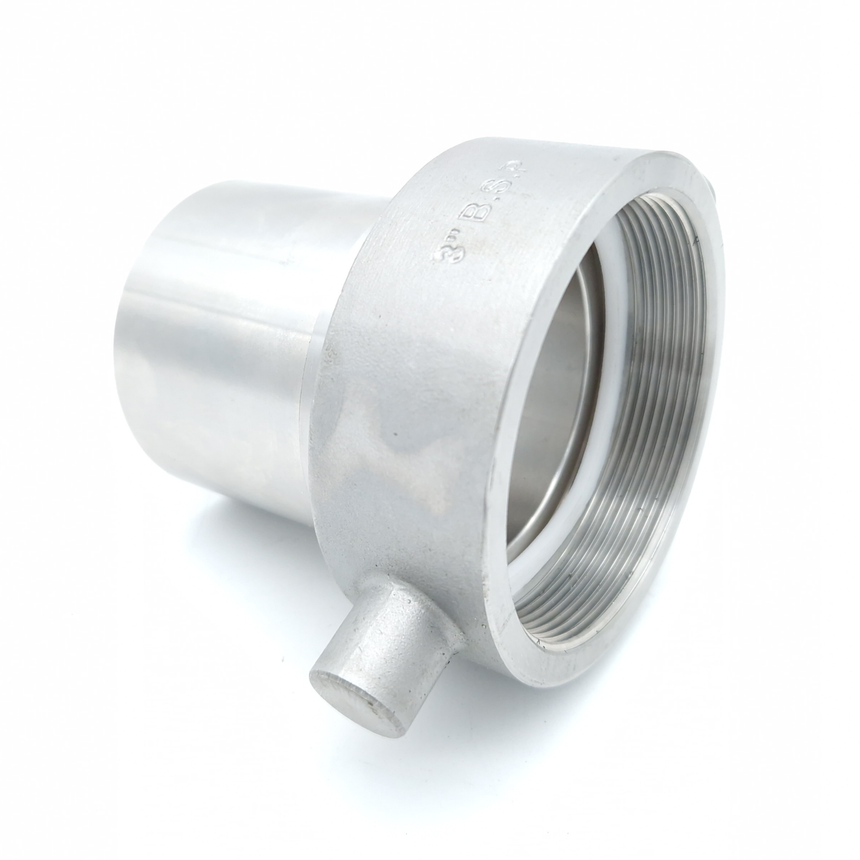 BSP Female Smooth Hose Tail to Suit Safety Clamp (Stainless Steel)