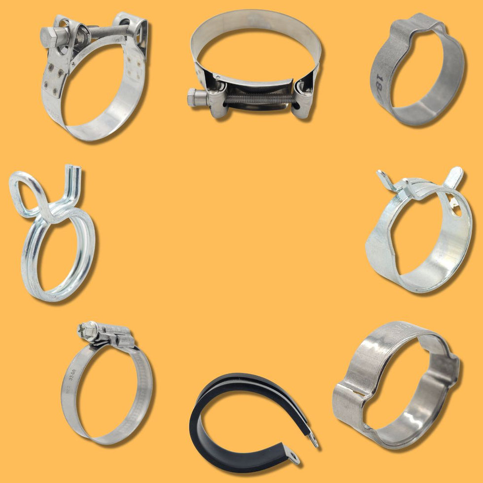 View Clips & Clamps Collection, Hose Clips & Hose Clamps at JML Henderson Bulk Tanker Parts