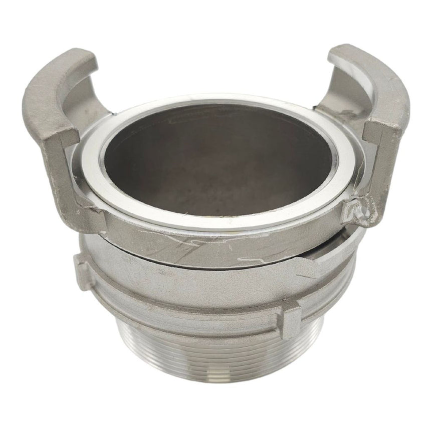Guillemin Coupling to BSP Male with Locking Ring (Stainless Steel)