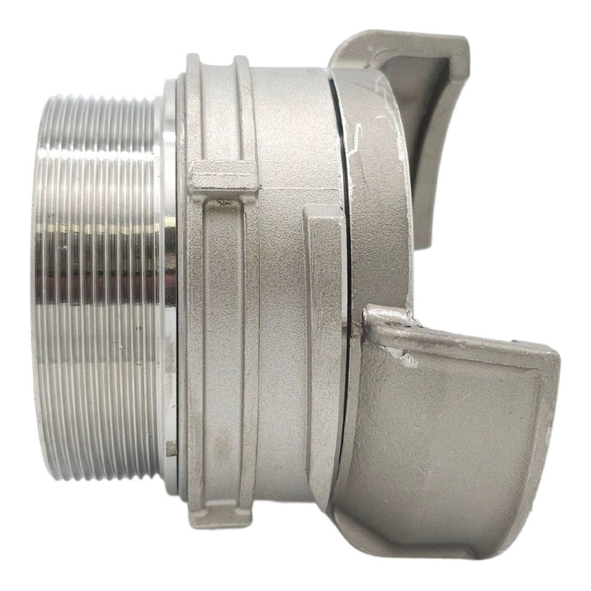 Guillemin Coupling to BSP Male with Locking Ring (Stainless Steel)