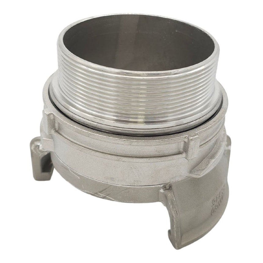 Guillemin Coupling to BSP Male with Locking Ring (Stainless Steel)