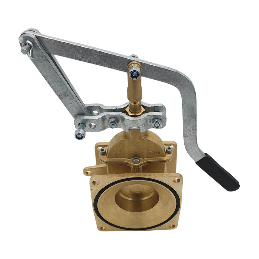 MZ Flange Gate Valve with Lever Handle (Brass)