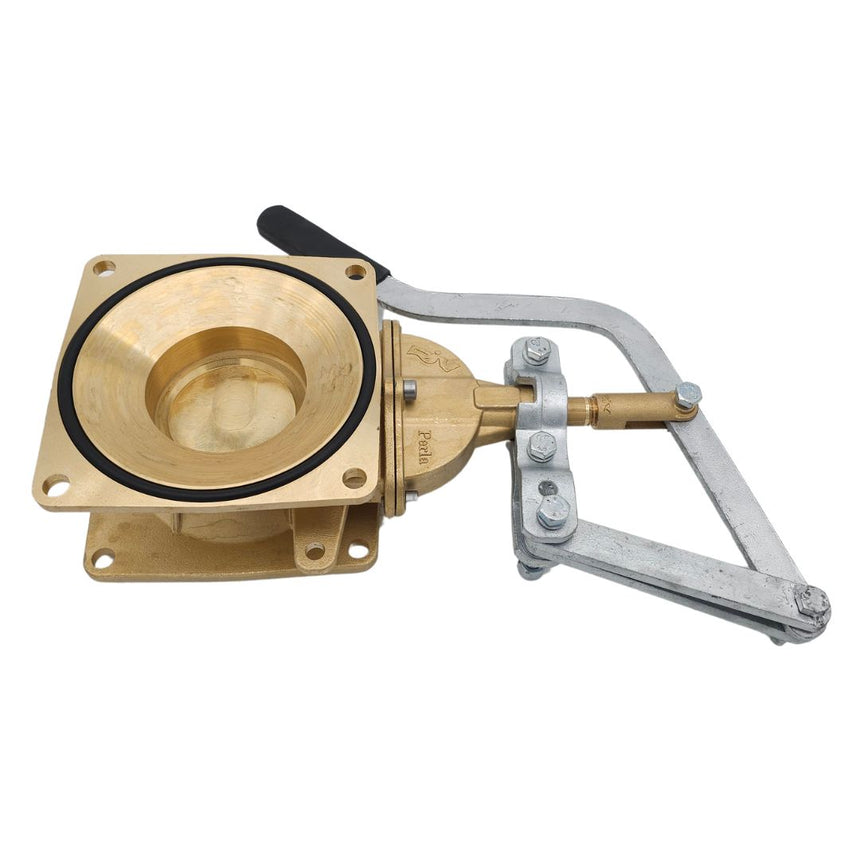 MZ Flange Gate Valve with Lever Handle (Brass)
