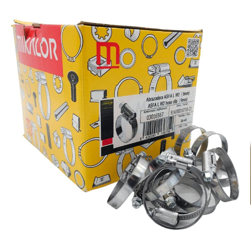 Mikalor ASFA "L" 9mm Worm-Drive Hose Clamp (W2)