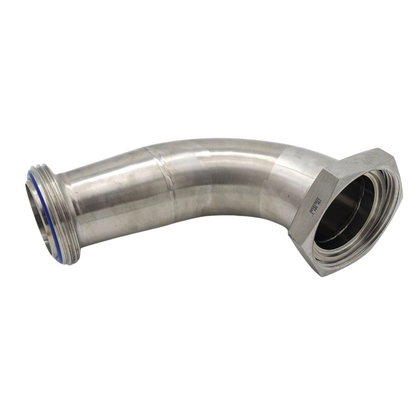 RJT Female Swivel to RJT Male 90° Bend (Stainless Steel)