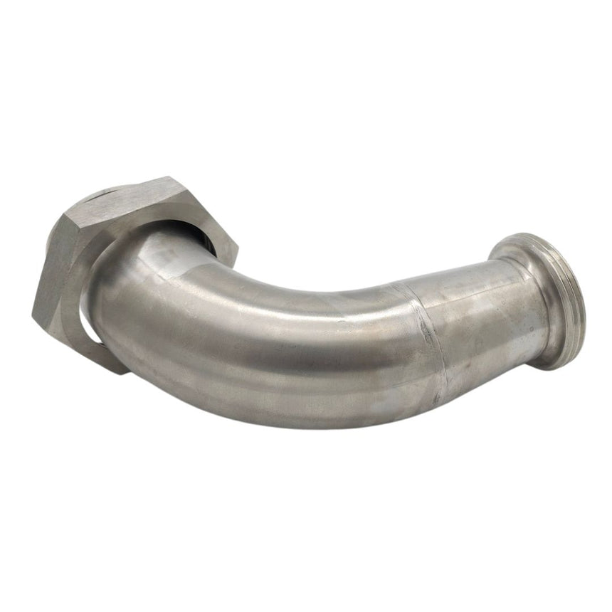 RJT Female Swivel to RJT Male 90° Bend (Stainless Steel)