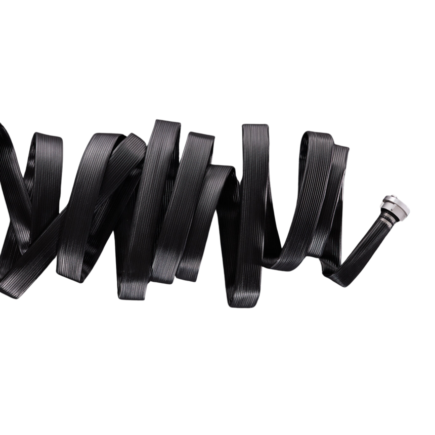 Hilcoflex Heavy Duty Rubber Covered Multipurpose Black Layflat Hose - 16 Bar