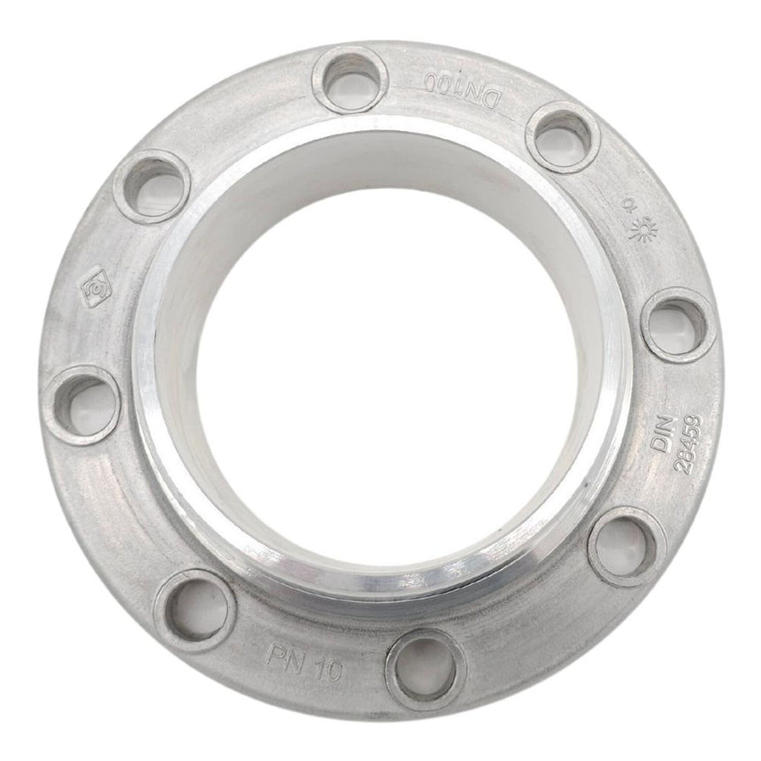100mm 8 Hole Flange to 4" BSP Male (Aluminium)