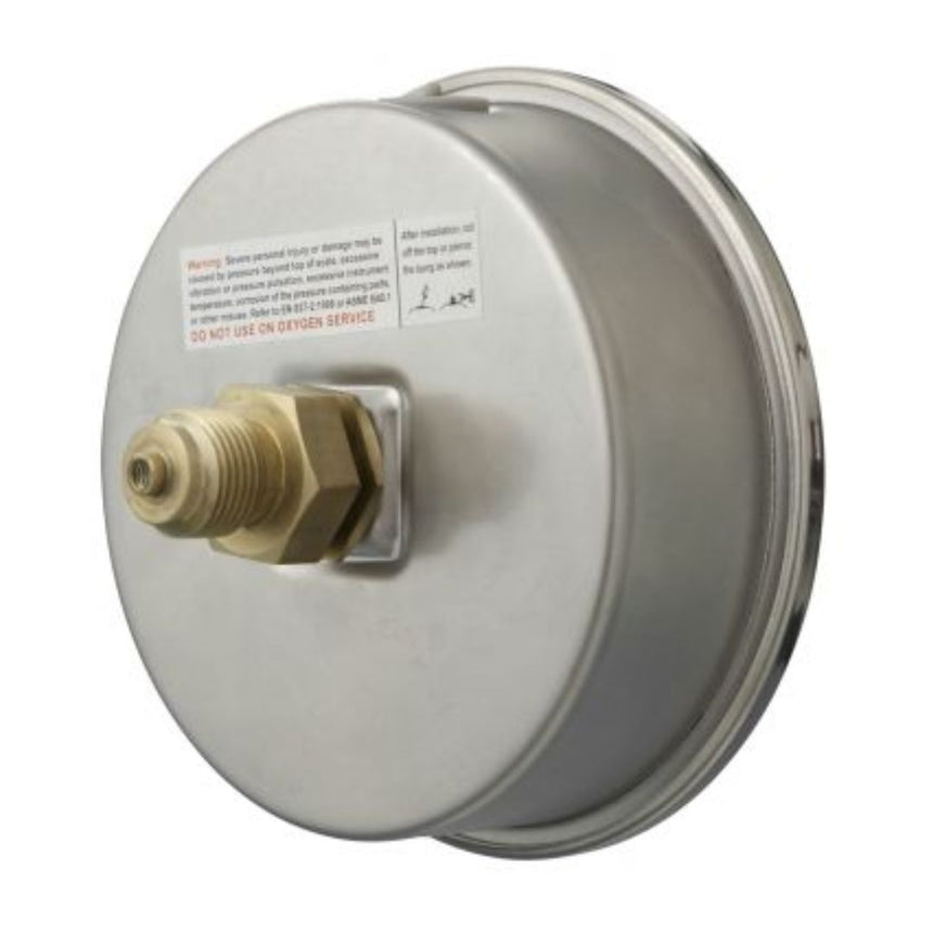 Glycerine Filled Pressure Gauge 3000 PSI 0.25" BSP (Back Entry)