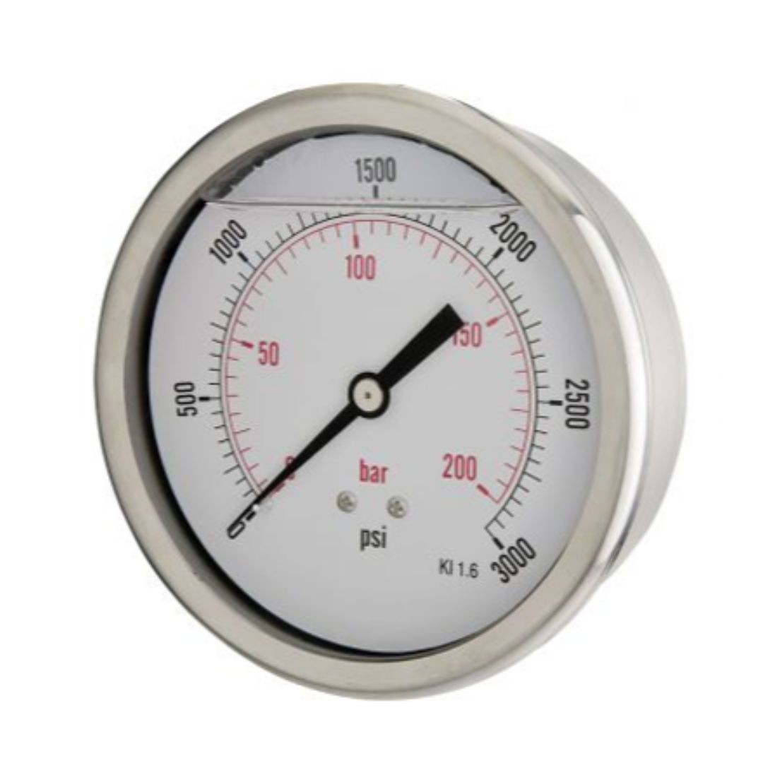 Glycerine Filled Pressure Gauge (Back Entry) – JML Henderson Ltd