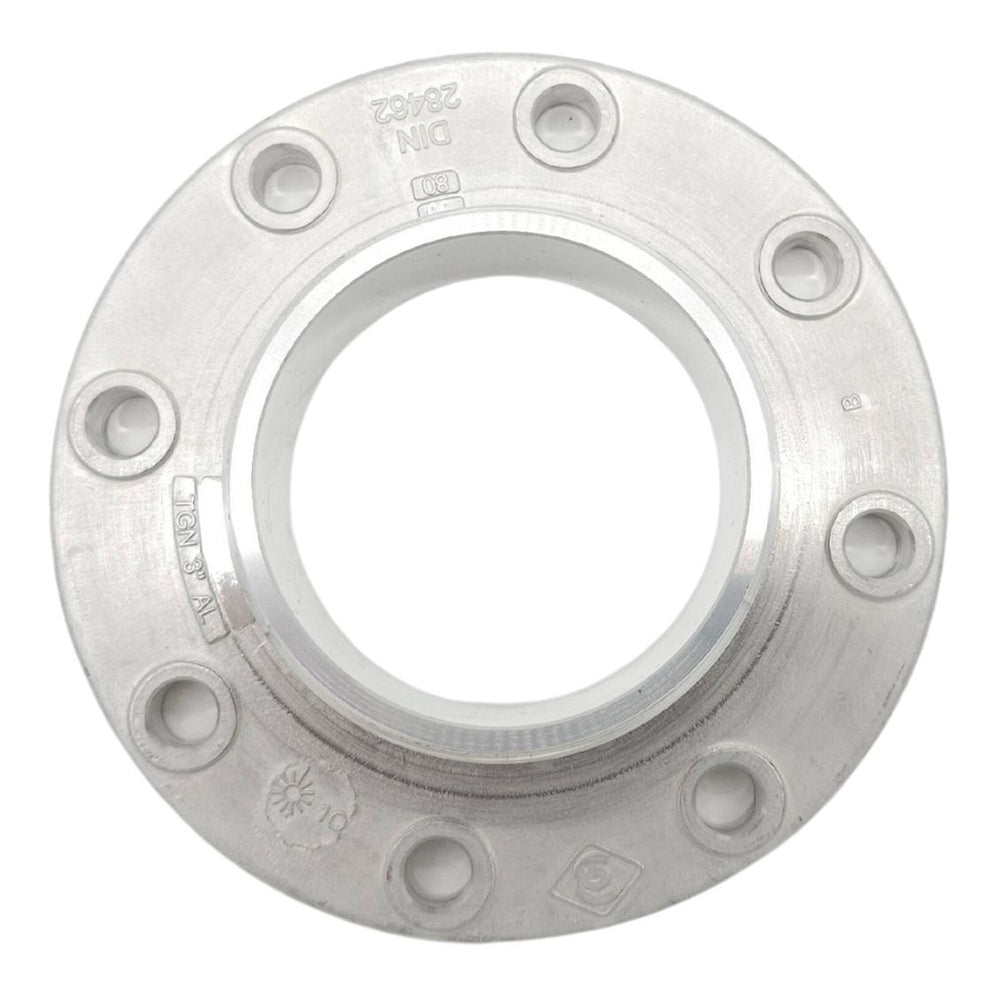 80mm 8 Hole Flange to 3" BSP Male (Aluminium)