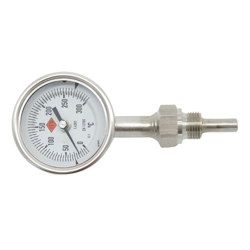 63mm Temperature Gauge 300°C Bottom Entry
