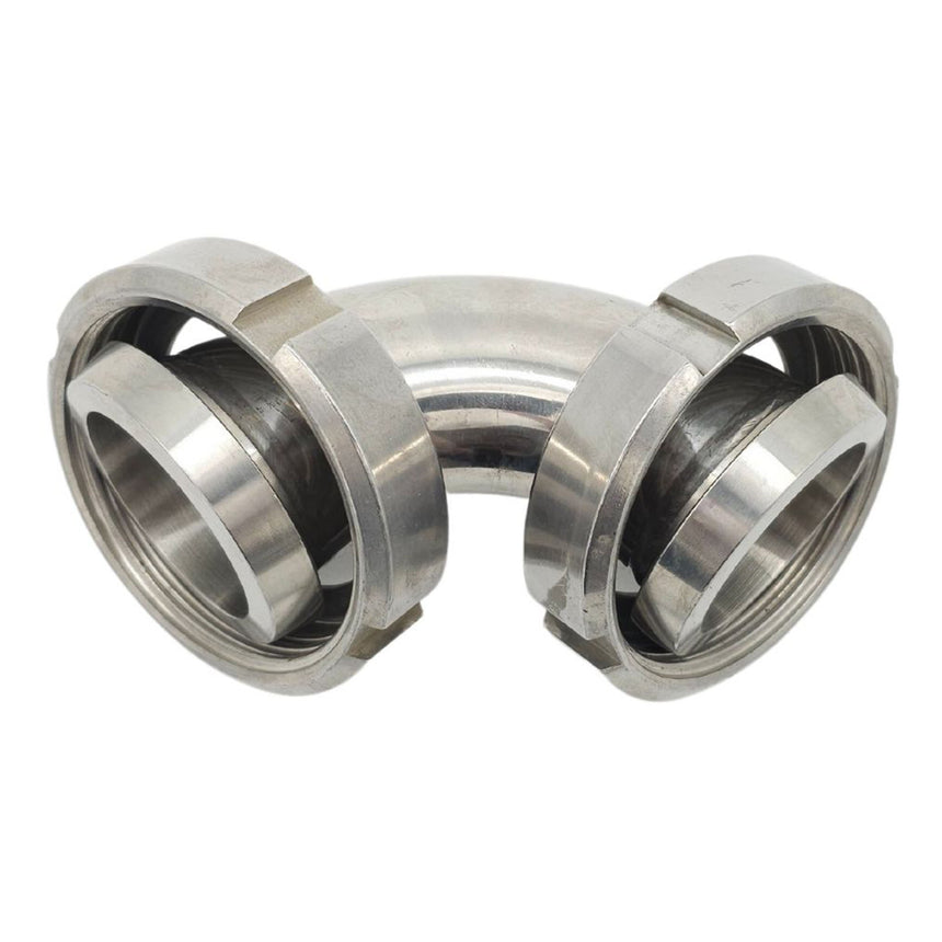 DIN11851 Hose Coupling Female to Female 90° Bend, Hose Fittings & Couplings at JML Henderson