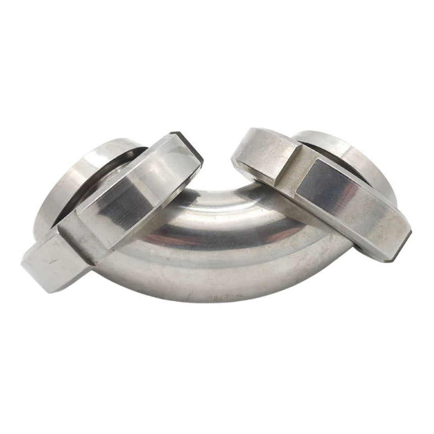 DIN11851 Hose Coupling Female to Female 90° Bend, Hose Fittings & Couplings at JML Henderson