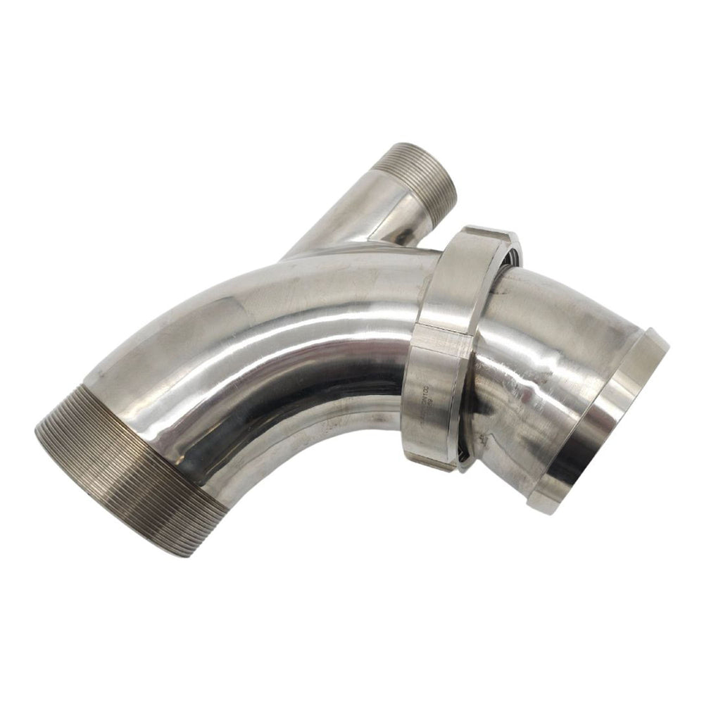 Discharge Elbow 4" Rosista to 4in BSP Male with 2" BSP Port