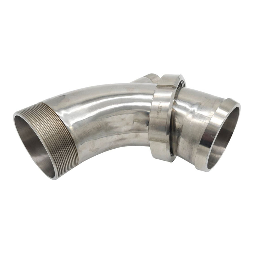 Discharge Elbow 4" Rosista to 4in BSP Male with 2" BSP Port