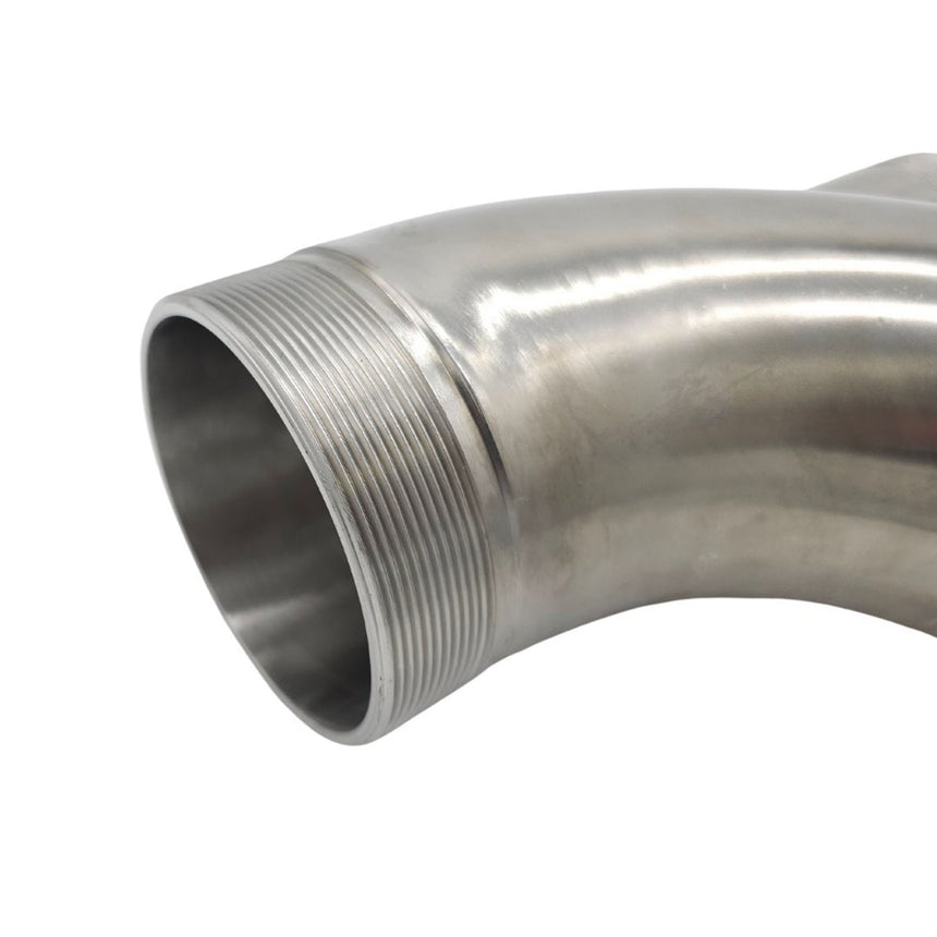 Discharge Elbow 4" BSP Male 90° to Male with 2" BSP Port