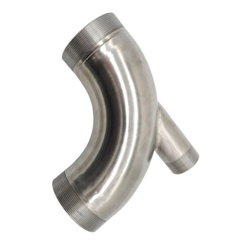 Discharge Elbow 4" BSP Male 90° to Male with 2" BSP Port