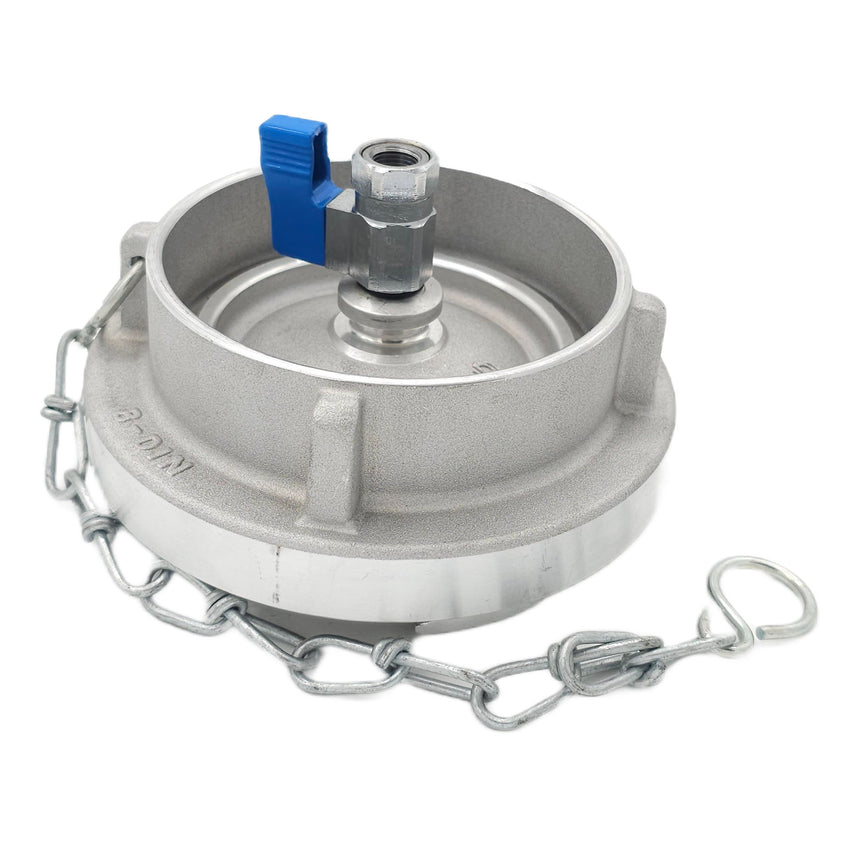 Storz Hose Coupling Blank Cap With Drain Valve (Aluminium), Hose & Pipe Fittings at JML Henderson