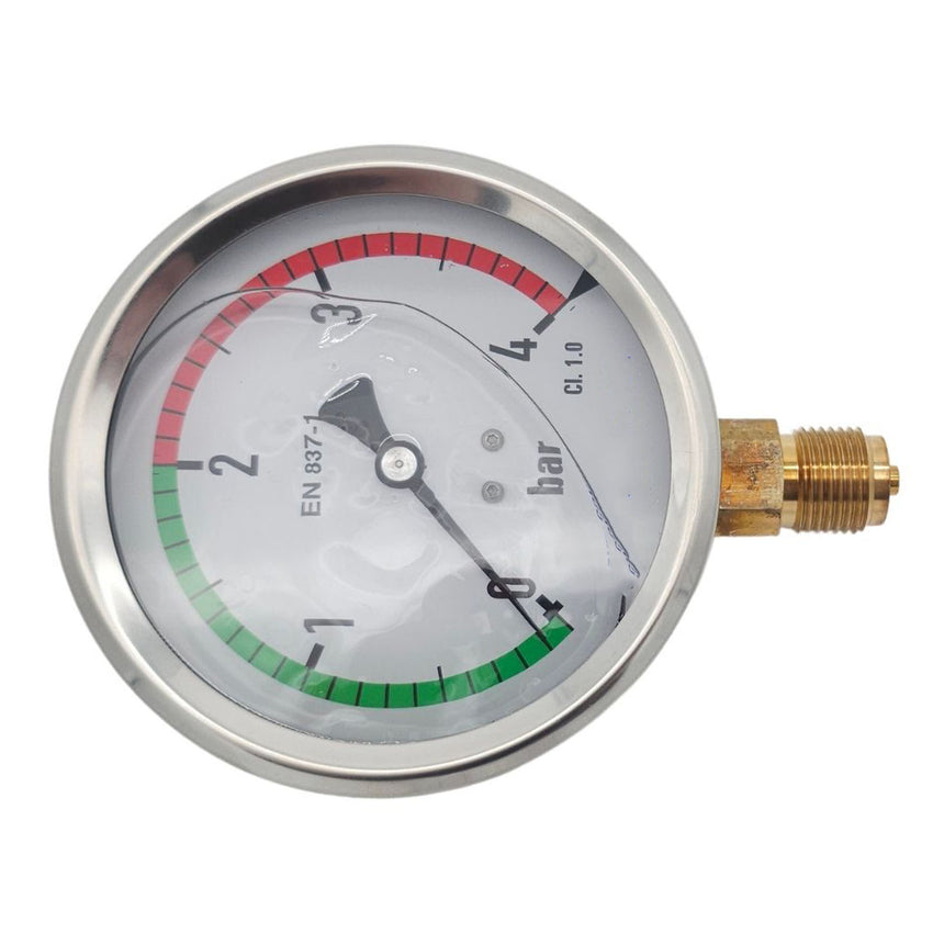 100mm Pressure Gauge 4 Bar Bottom Entry