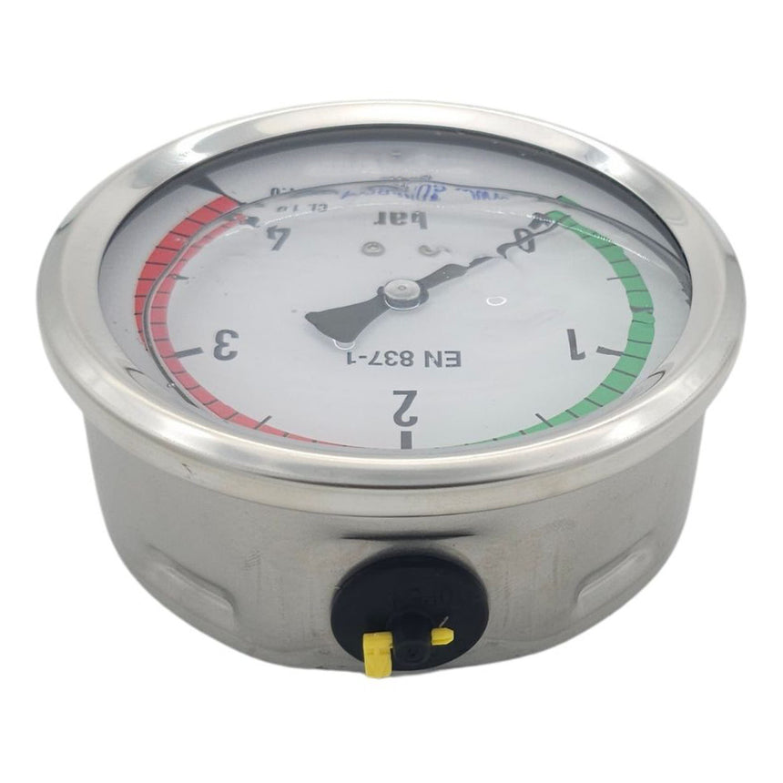 100mm Pressure Gauge 4 Bar Bottom Entry