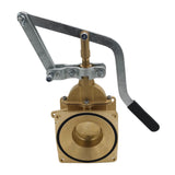 MZ Flange Gate Valve with Lever Handle (Brass)