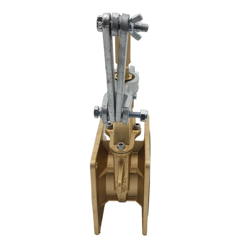 MZ Flange Gate Valve with Lever Handle (Brass)