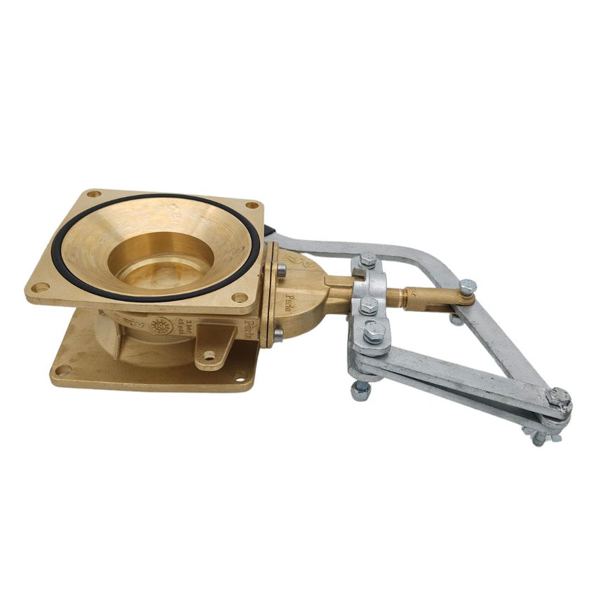 MZ Flange Gate Valve with Lever Handle (Brass)