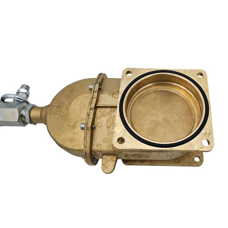 MZ Flange Gate Valve with Spring Hydraulic Actuator (Brass)