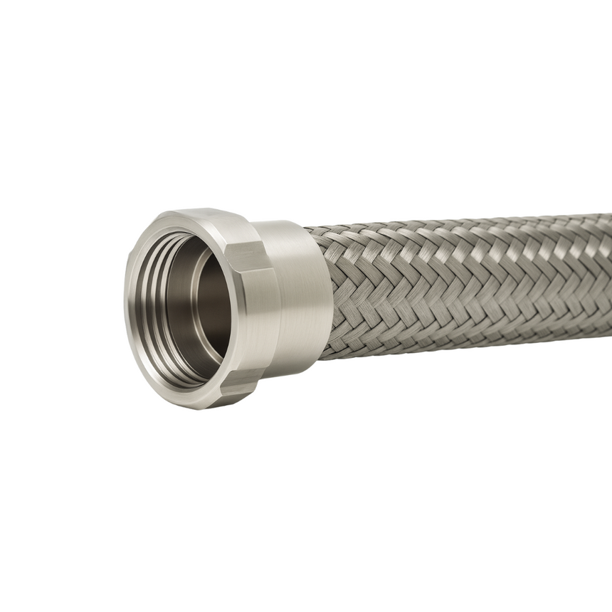 Convoluted PTFE Hose with Stainless Steel SMS Female Fittings