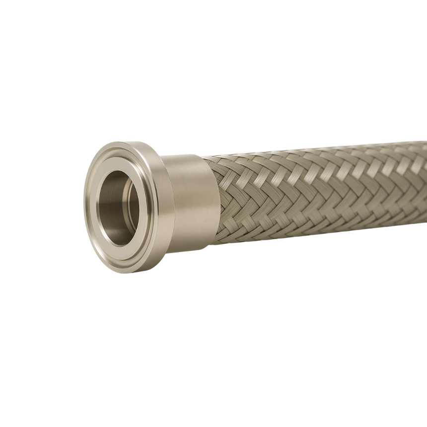 Smoothbore PTFE Hose with Stainless Steel Tri-Clamp Fittings