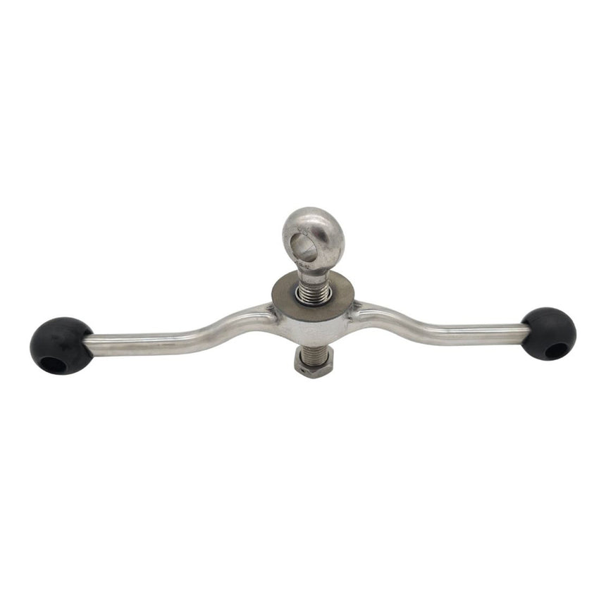M20 Tee Clamp with Eye Bolt Black Ball (Stainless Steel)